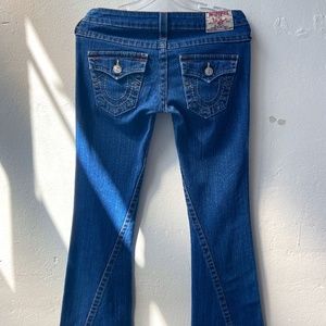 True Religion Women's Joey Jeans, Size 26, Cropped Flare, Low-Rise